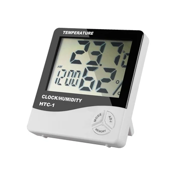 3-кратно цифрово LCD дисплей за вътрешно и външно помещение на Електронен измерител на температура и влажност на въздуха Термометър, влагомер 4