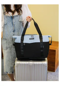 Нов многофункционален портативен наплечный суха и влажна разделительный пътнически багаж, училищна чанта за йога, фитнес 4