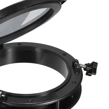 10,5-инчов 265-мм извънбордови кръг с кръгла иллюминатором с покритие от черен ABS-пластмаса и закалено стъкло 5