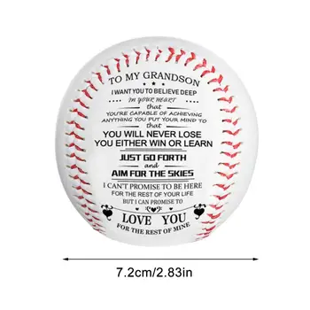 Бейзболни подаръци За рожден ден, които никога не губят, Бейзболна гума С принтом, Мотивационен бейзбол За моя син, Футболни подаръци, насърчаване на 5