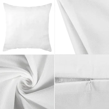 Бели калъфи за възглавници с цветен модел, калъфки за възглавници, начало декор, спално бельо за партита в колата 5