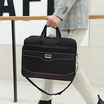 Модерен мъжки портфейл с голям капацитет, многофункционална чанта за лаптоп, Офис мъжки куфар, чанта-месинджър, делова чанта, чанти за мъже 5